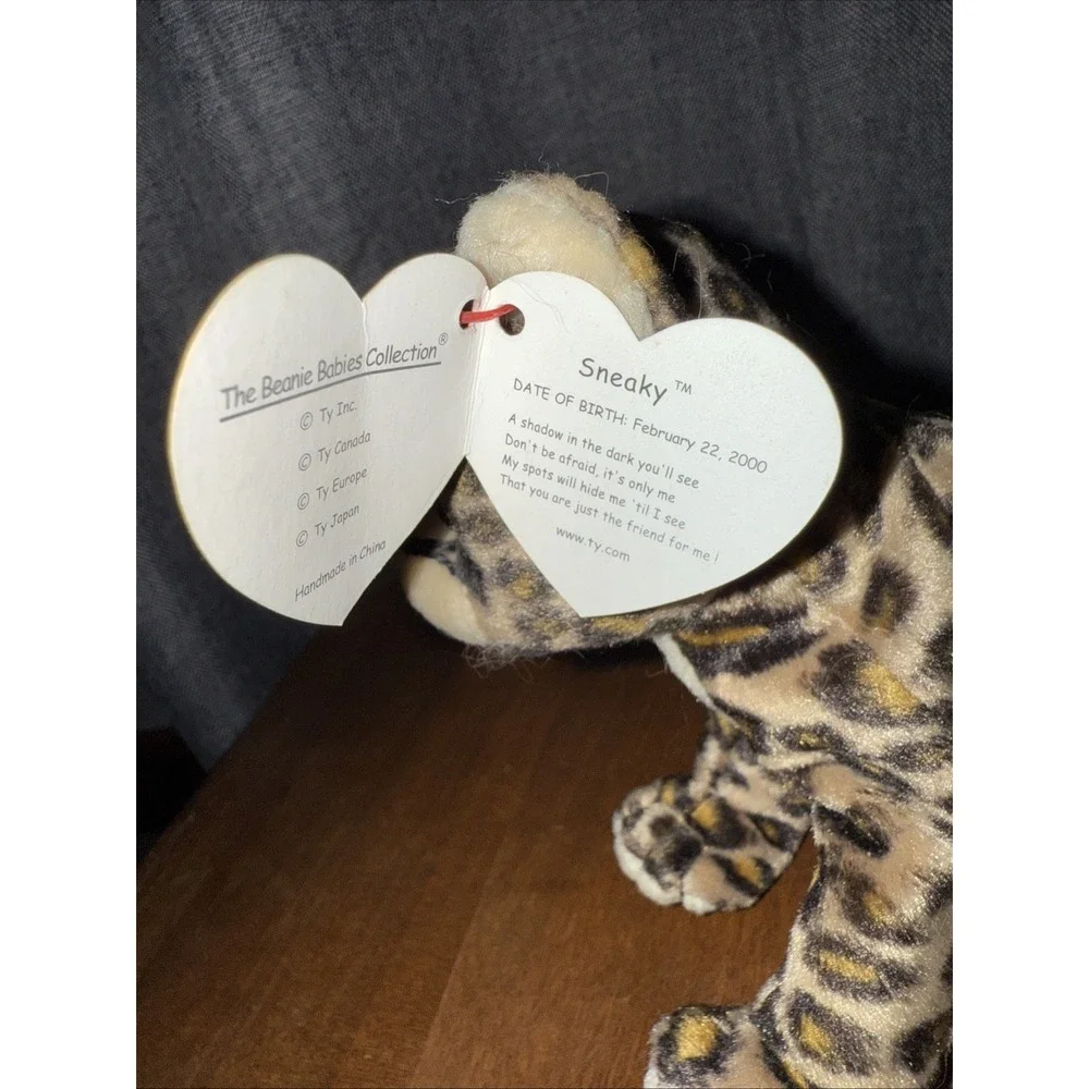 Ty Beanie Baby Sneaky the Leopard‎ 5.5